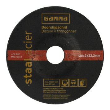 GAMMA doorslijpschijf125mm 3mm staal
