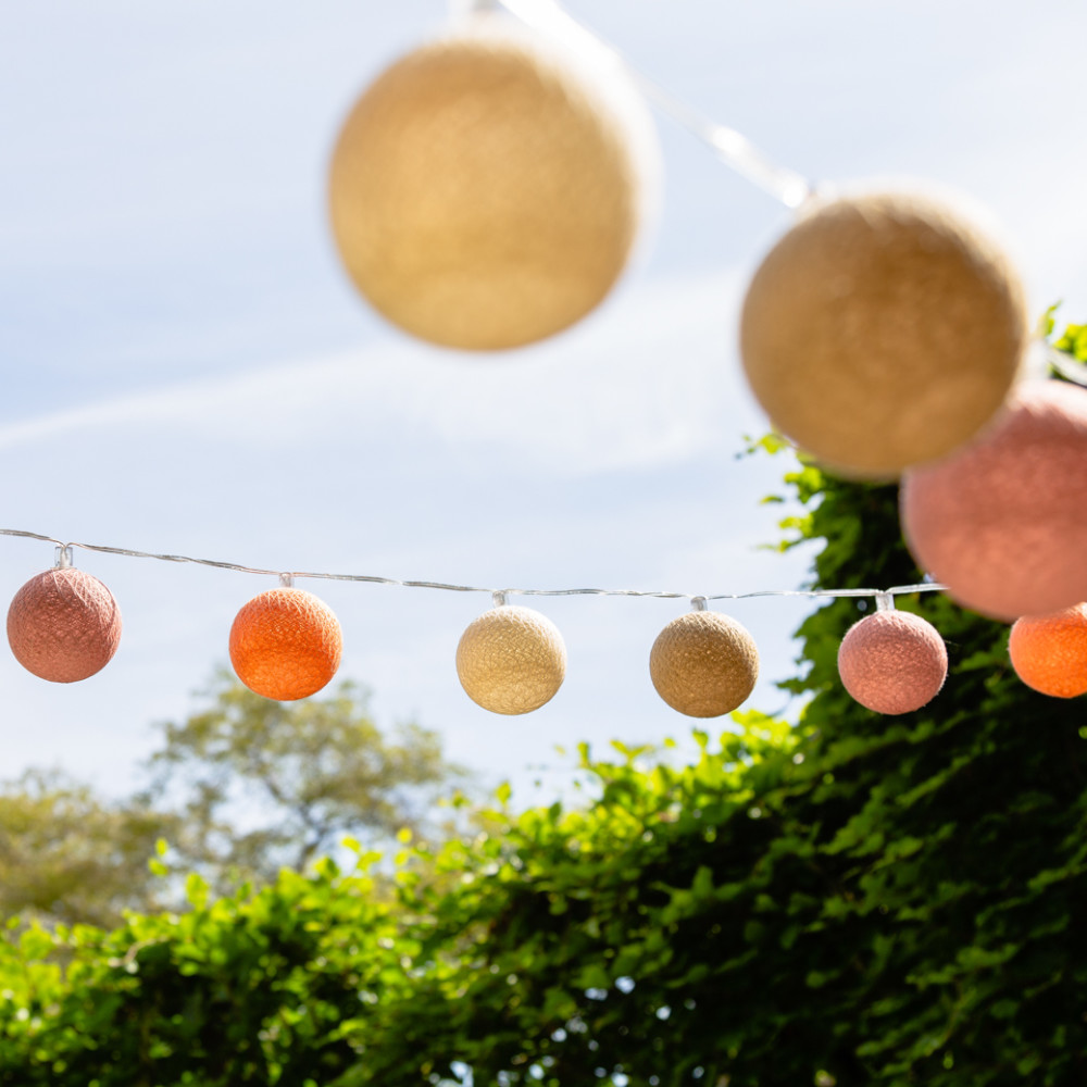 Cotton ball lights outdoor lichtsnoer dulce