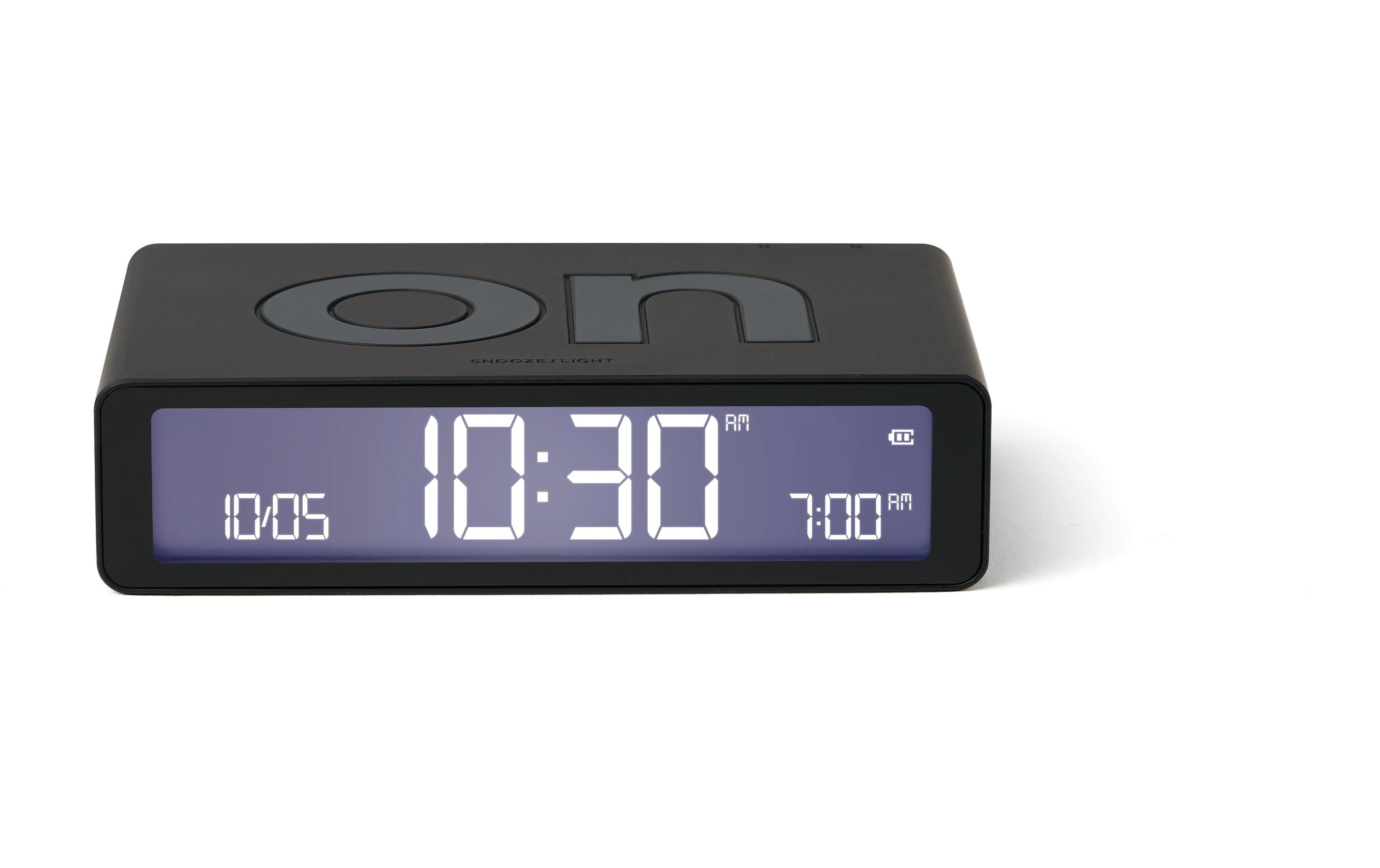 Digitalwecker Flip Classic SchwarzLCD-Wecker