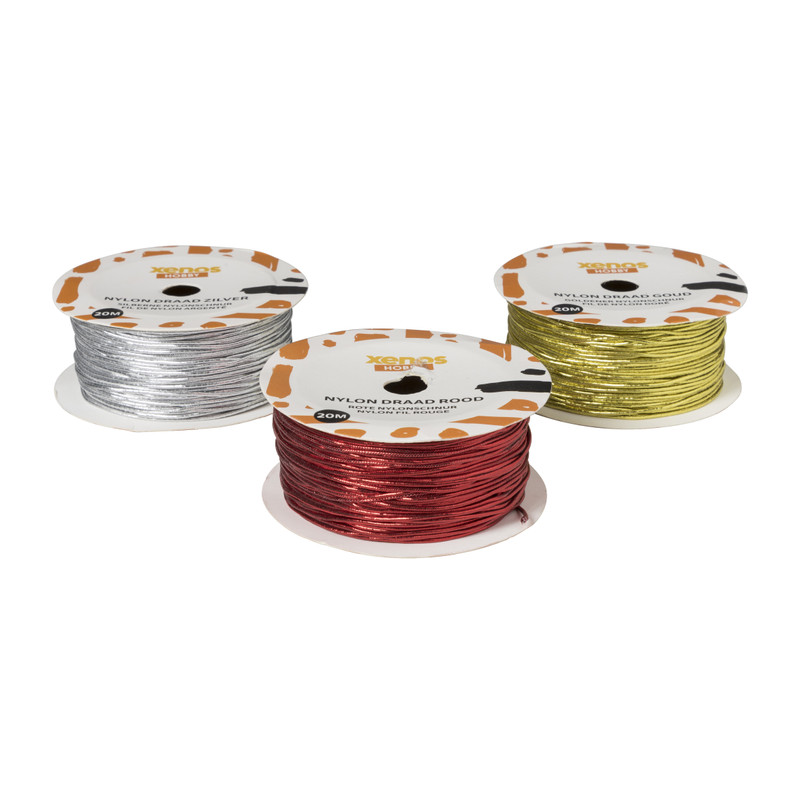 Nylon draad zilverkleurig - ø0.1x200 cm