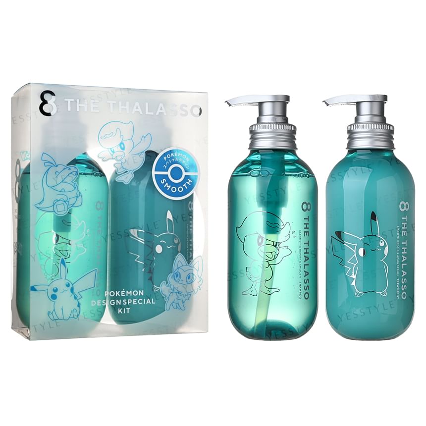Stella Seed - Pokemon 8 THE THALASSO Shampoo & Treatment Smooth Set