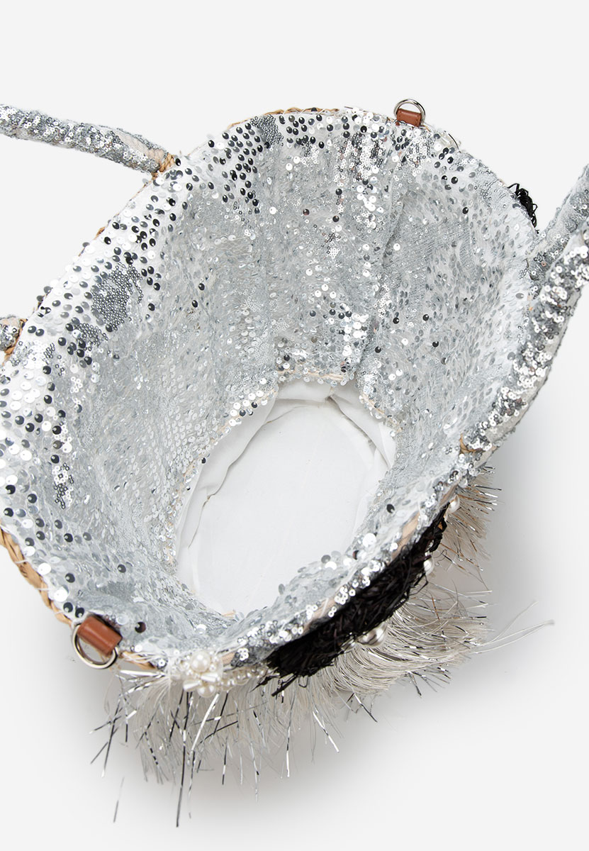 Sac besace femme argent Kimya
