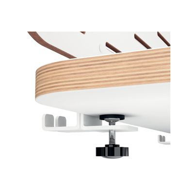 Leitz Ergo - Pegboard desk organizer - 2 crochets - carte MDF - blanc