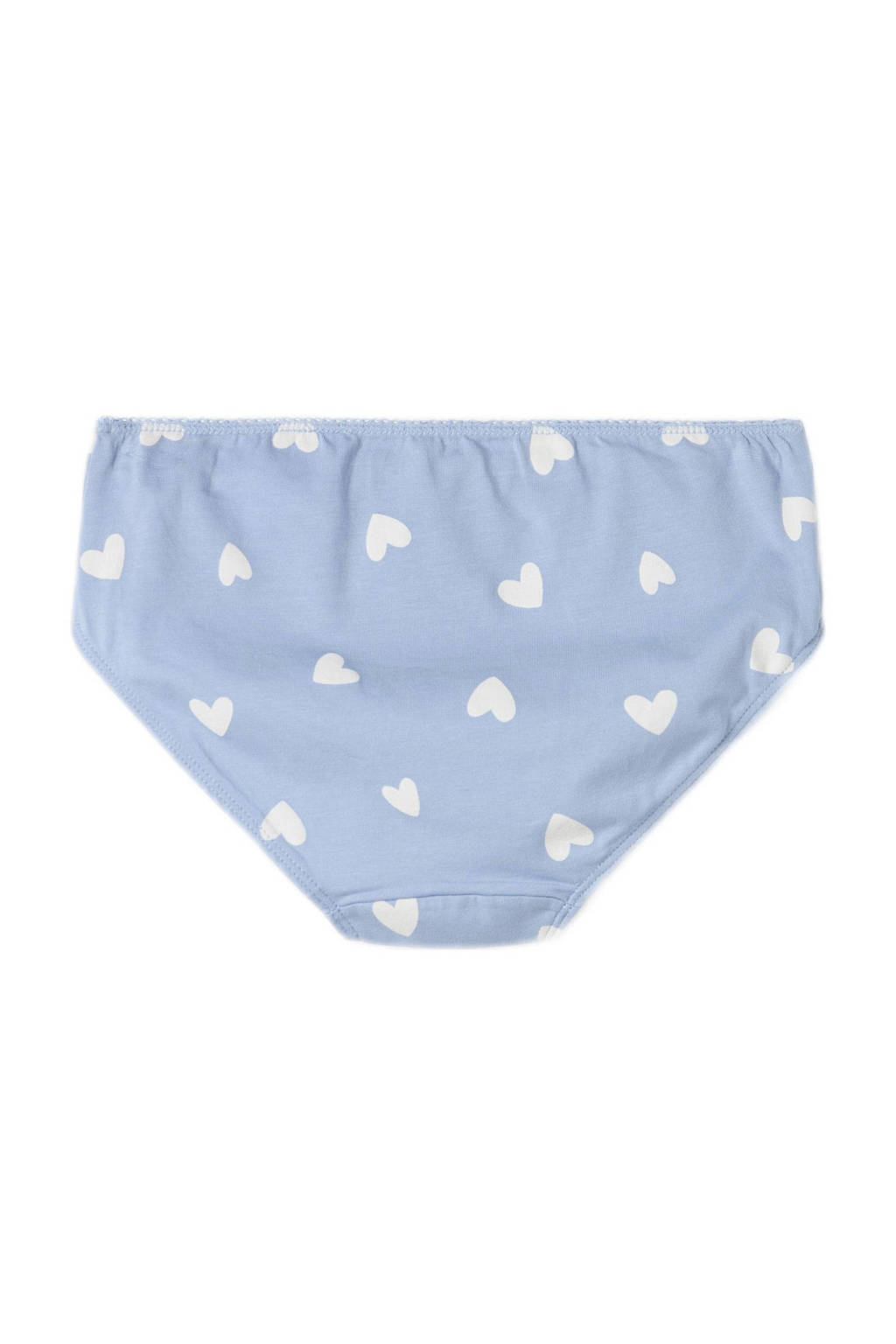 slips - set van 6 zachtblauw/donkerblauw/roze