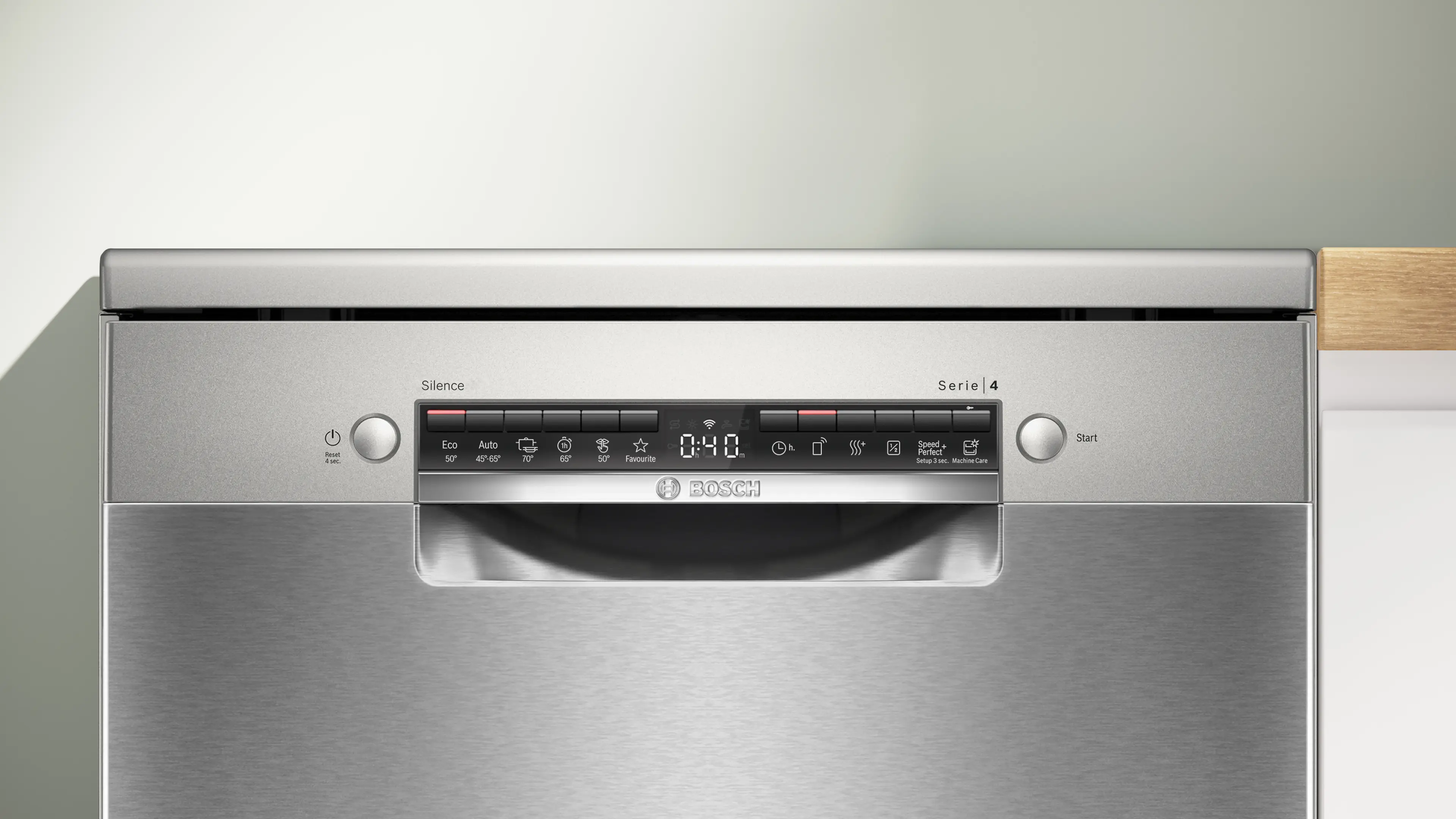 Serie 4 Vrijstaande vaatwasser 60 cm Geborsteld staal anti-fingerprint