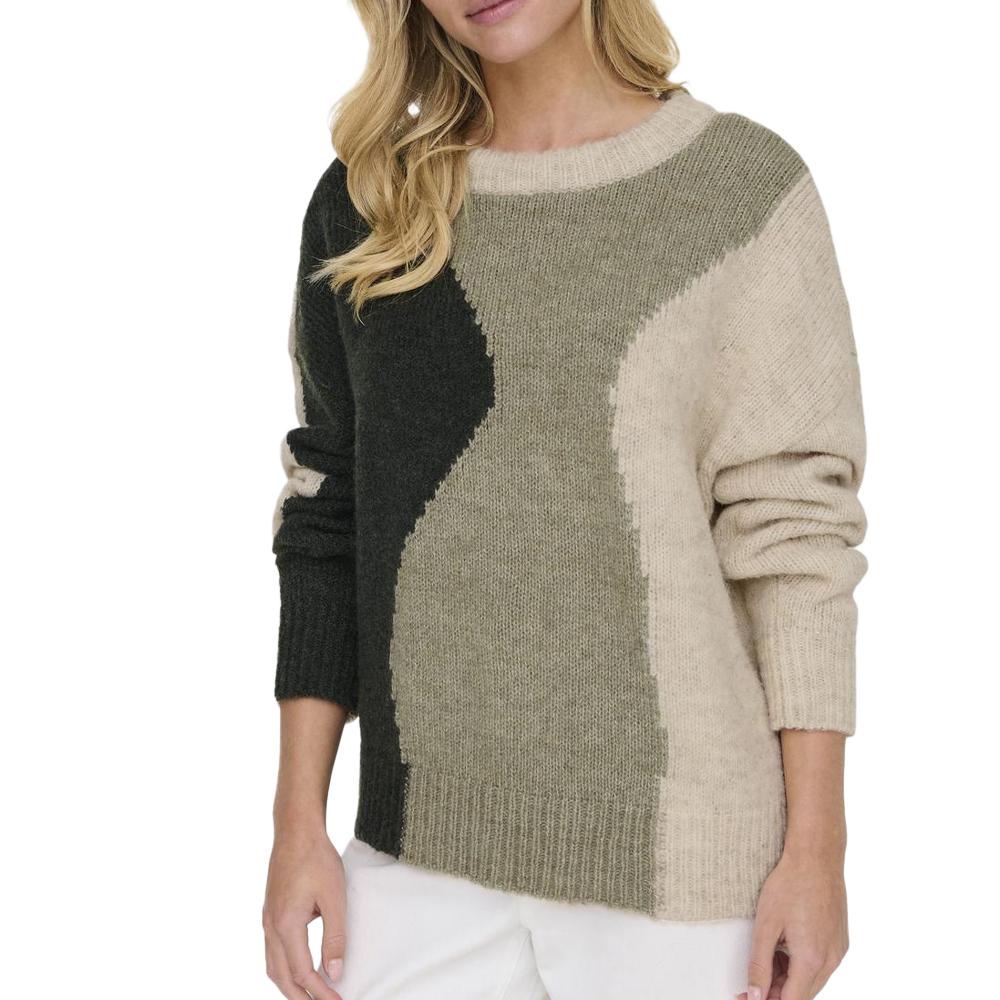 Only Pull Kaki/Beige Femme Only Gro