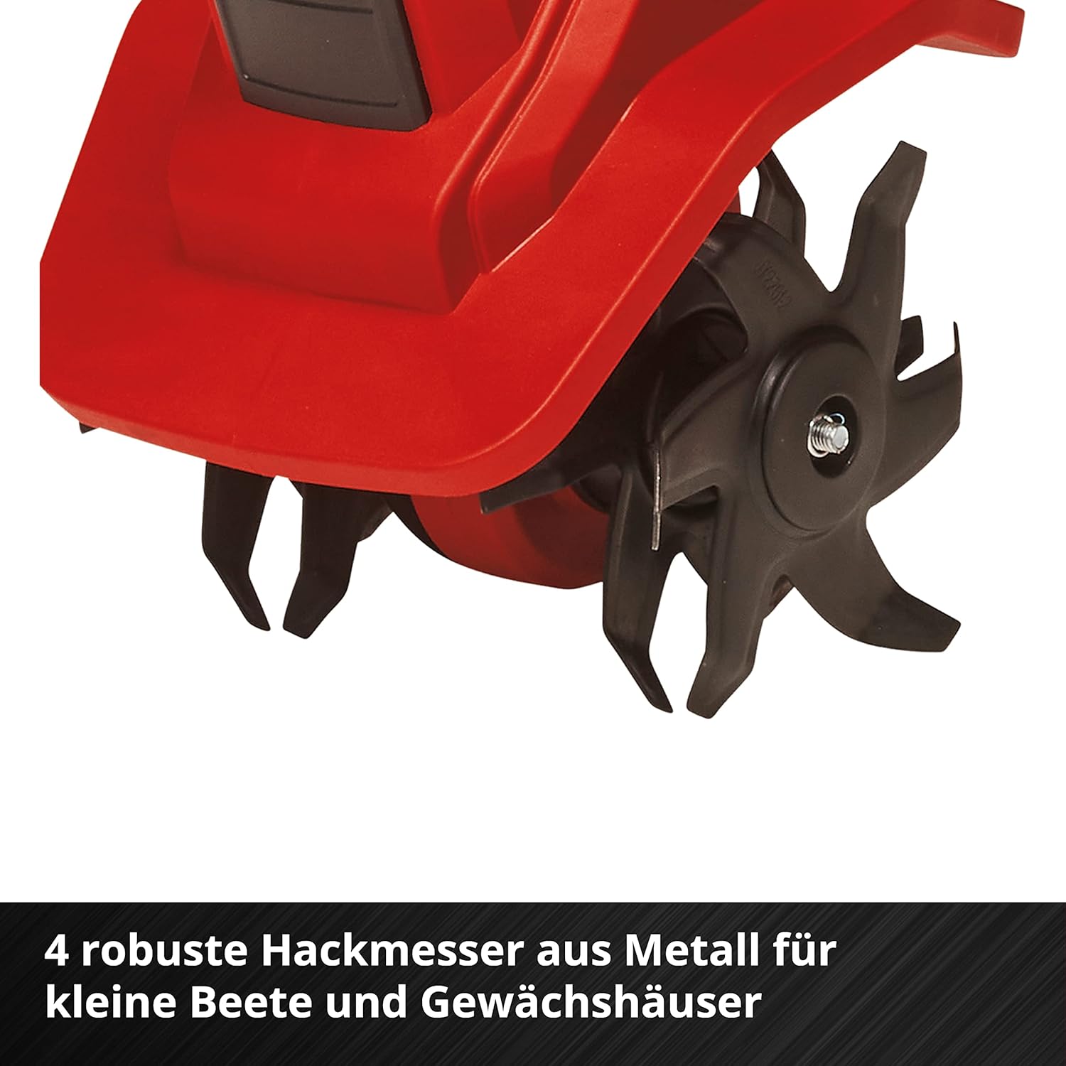 Einhell Akku-Bodenhacke GE-CR 18/20 Li E Power X-Change (18 V, Li-Ion, elektronische Drehzahlregulierung, 4 Hackmesser, Zusatzhandgriff, inkl. 4,0 Ah Akku und Ladegerät)