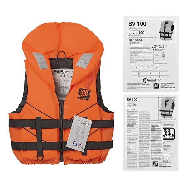 Redningsvest Tornado XS/S voksen 40-60kg. 70N / ISO 12402-4