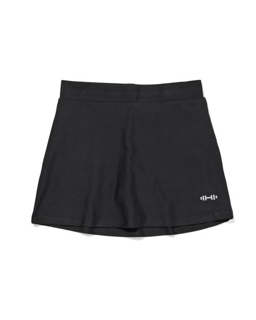 jupe et short de sport 2 en 1 pour enfants noir