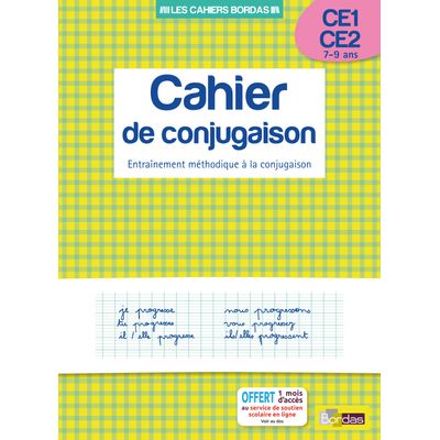 Cahier de conjugaison CE1/CE2
