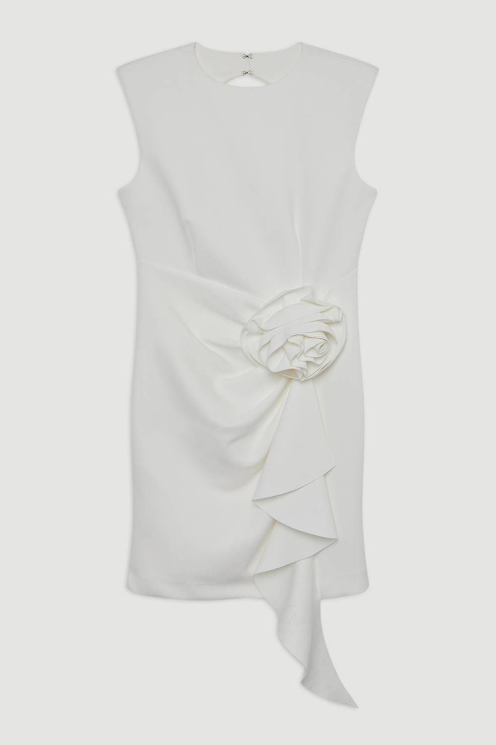 KarenMillen Robe Mini Ajustée En Tissu Scuba Avec Détail Rosette