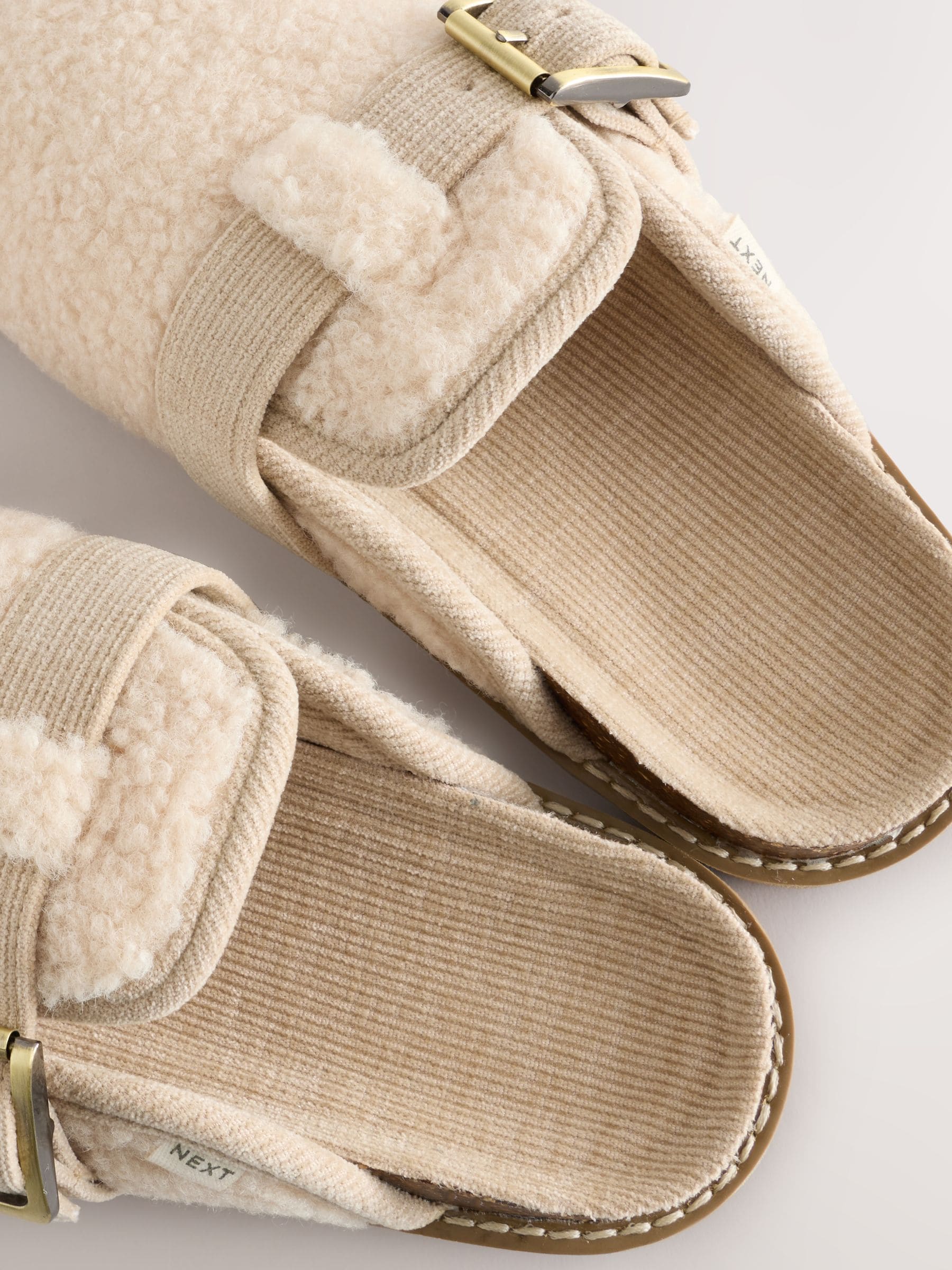 Neutraal - Borg Buckle Slippers