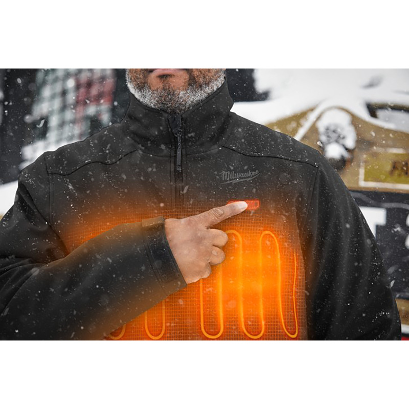 Milwaukee Toughshell HJBL5 verwarmbare jas incl. accu en lader XXL zwart
