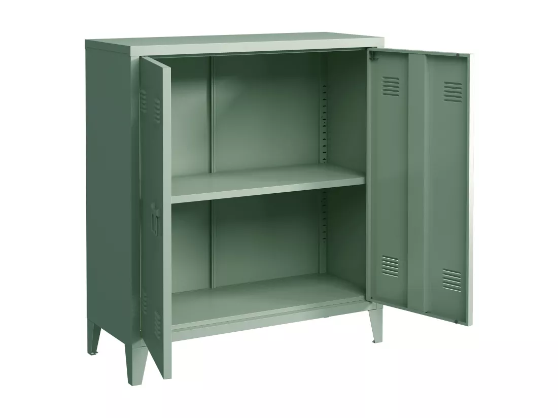 Casier de bureau armoire argentée 80 x 33 x 90 cm 03_0006342