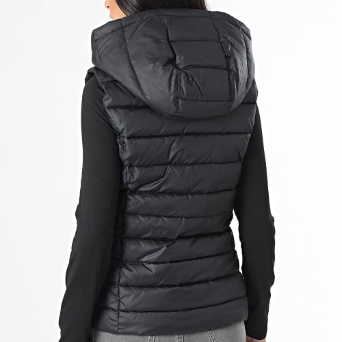 Doudoune Capuche Sans Manches Femme Basic 3742 Noir