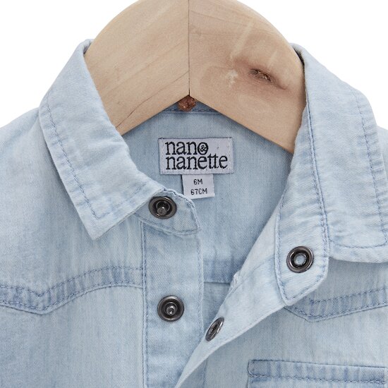 Tropicool Chemise manches courtes denim   Ultra Light        de               Nano & nanette
