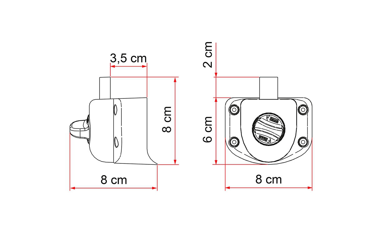 Fiamma Safe Door Guardian Innerer Sicherheitsblock für Ford Transit ab 2006