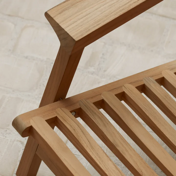 Carl Hansen - AH603 Liegestuhl, Teak unbehandelt