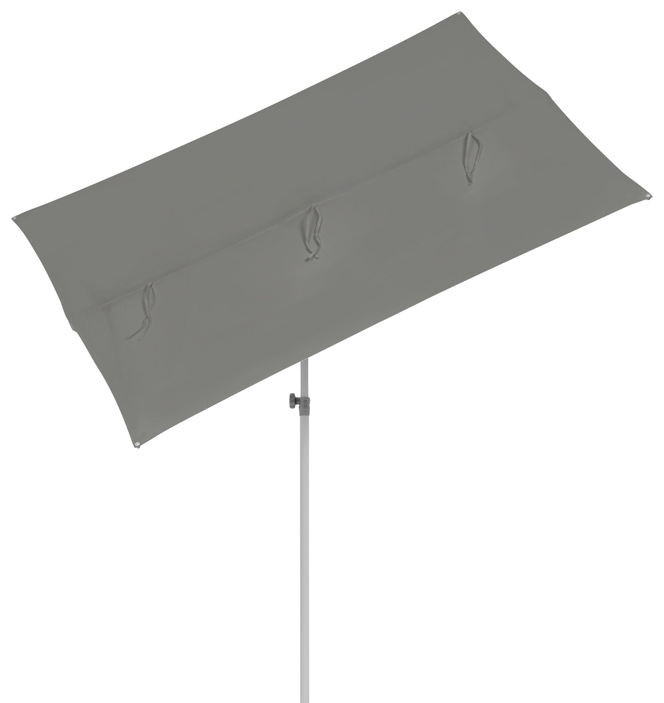Suncomfort by Glatz FLEX ROOF III Sonnenschirm - Stone grey / B: 194.0 cm x T: 140.0 cm