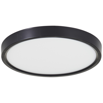 Brilliant LED plafondlamp Galo zwart Ø23 cm 1700 lm