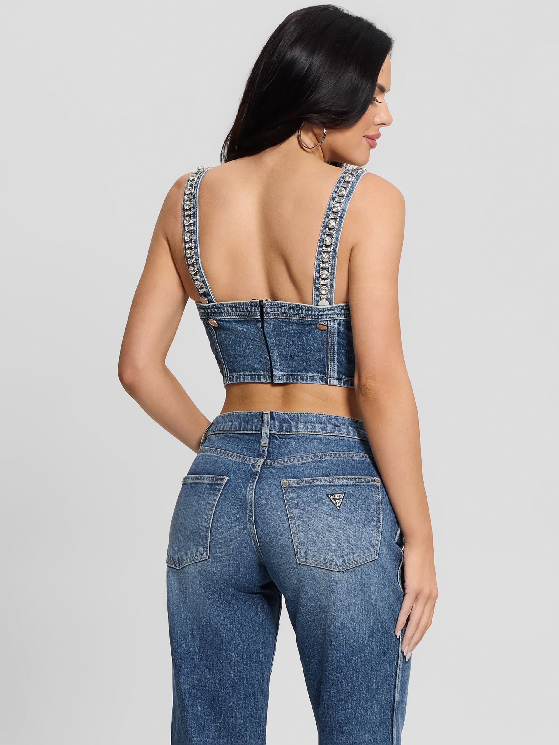 Bustiê Kety em jeans