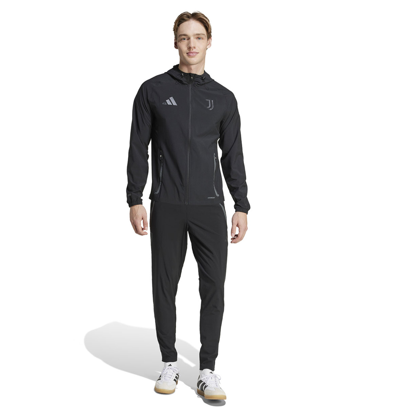 adidas Juventus Vis Tech Trainingspak Full-Zip 2024-2025 Zwart