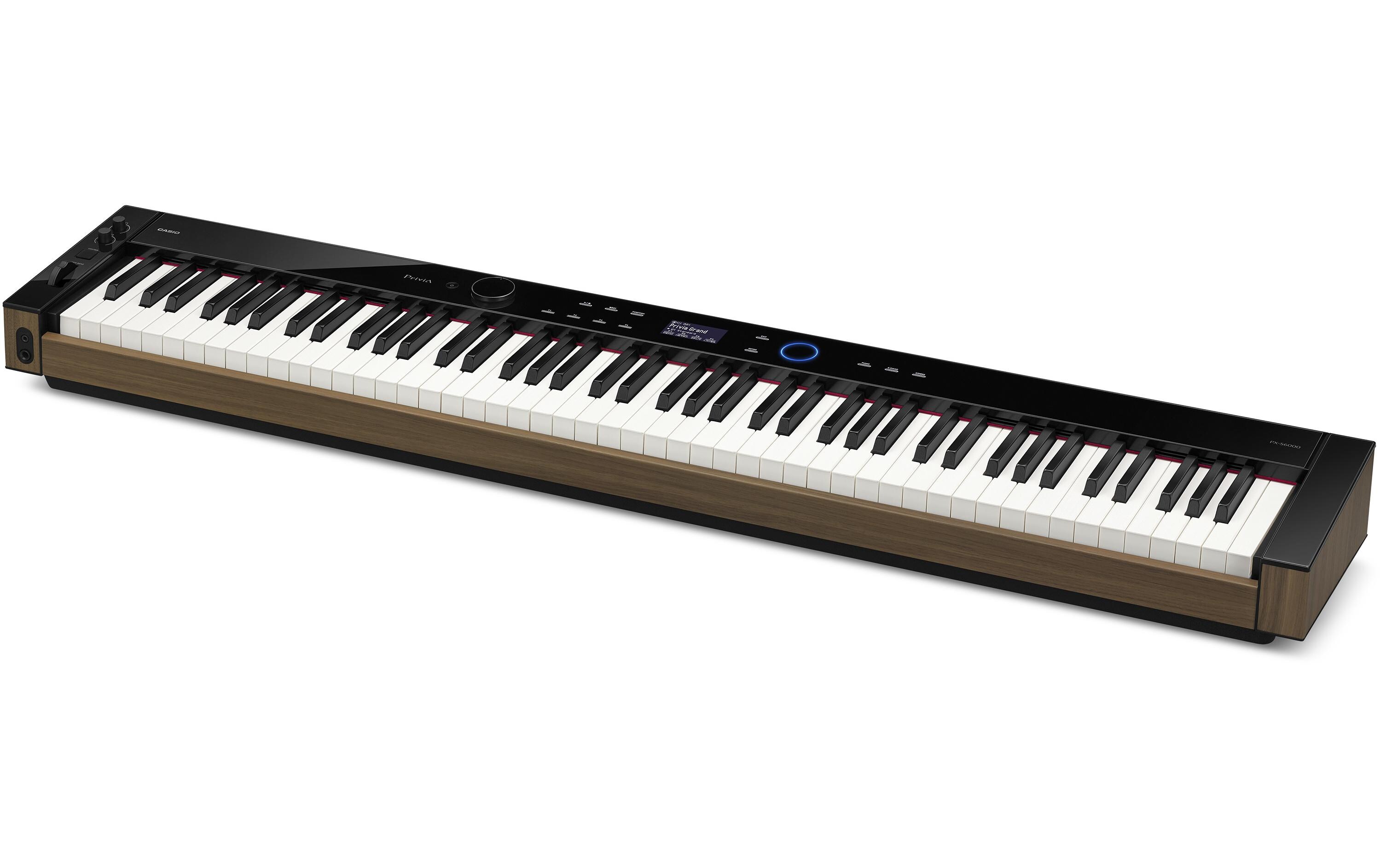 E-Piano Privia PX-S6000 – Schwarz<br>Digitalpiano mit dem authentischen Anschlag eines Flügels, innovativer Klangtechnologie und stilvollem Gehäuse mit Holzdekor