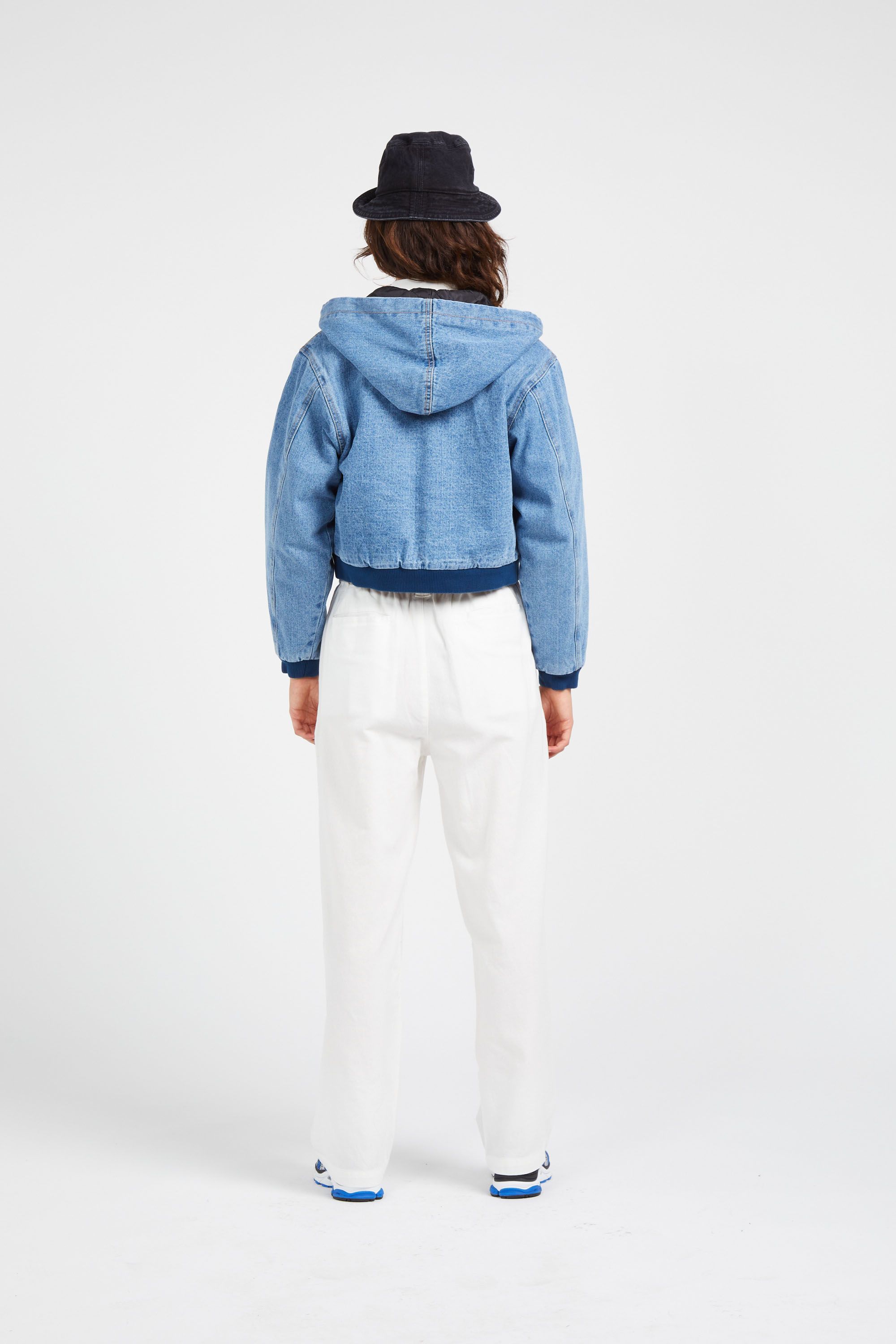 OBEY Veste SALINA BOMBER LIN LIGHT I Bleu