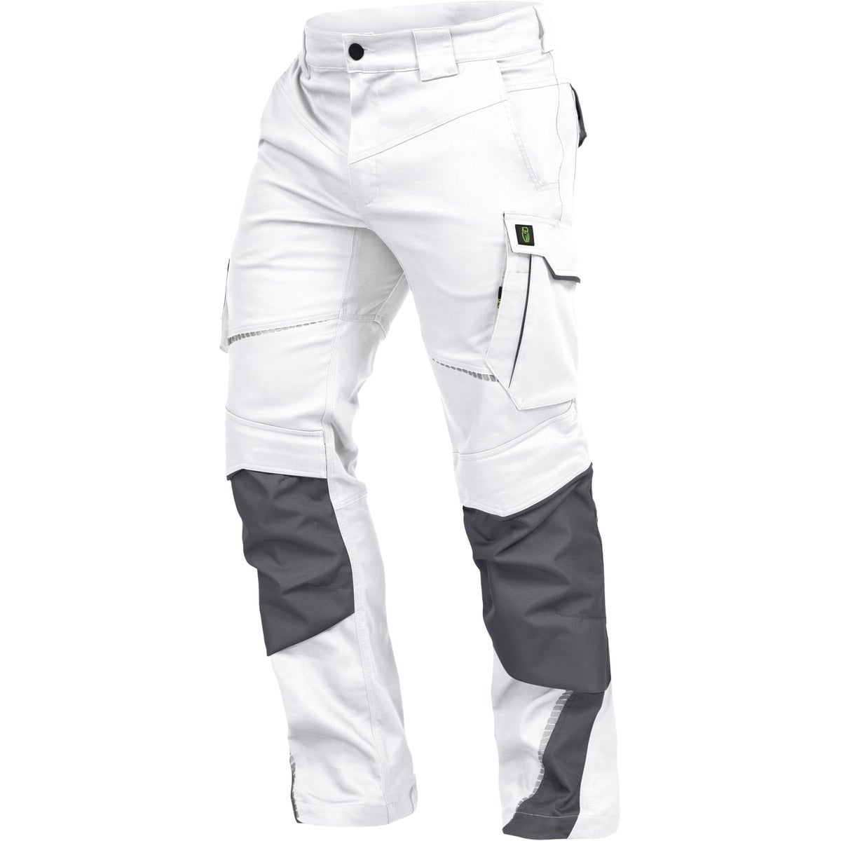 Bodyguard werkbroek, lange taillebroek, wit/grijs, maat 48, heren