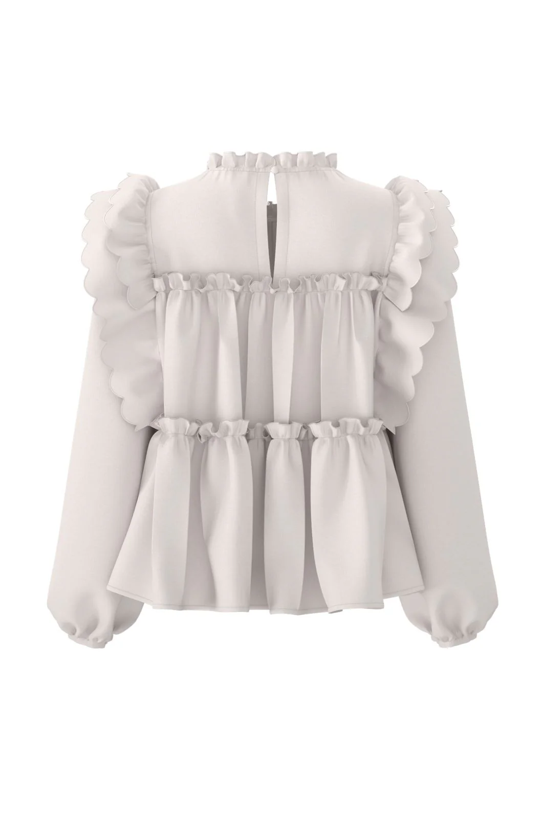 Object Objhope L/S Top 4781642 white sand