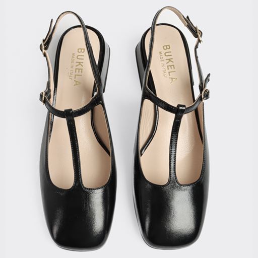 Bukela Paris Slingback Højhælede Sko, Black, 38