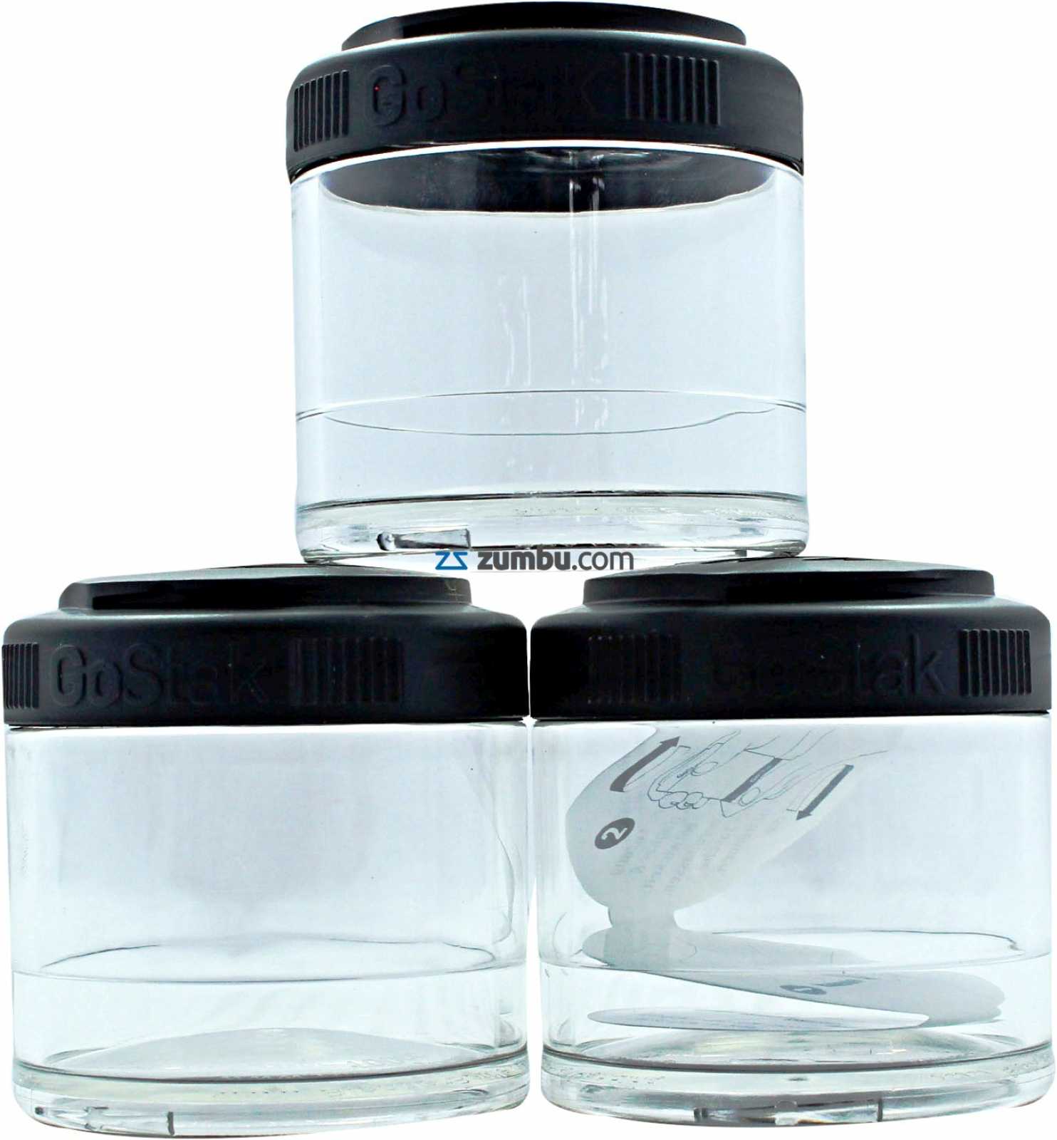 Garrafa Blender Bottle GoStack com 3 unidades de 60 ml