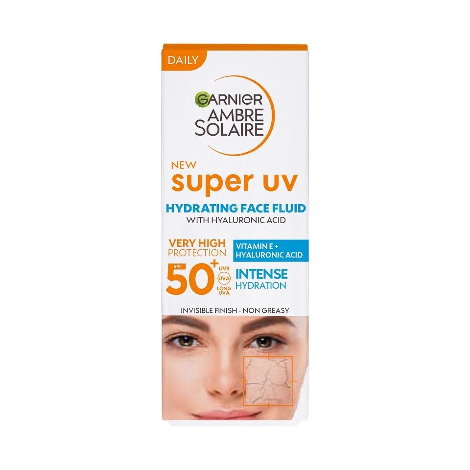 Ambre Solaire Super UV Hydrating Face Fluid SPF 50+ 40 ml - Solcreme