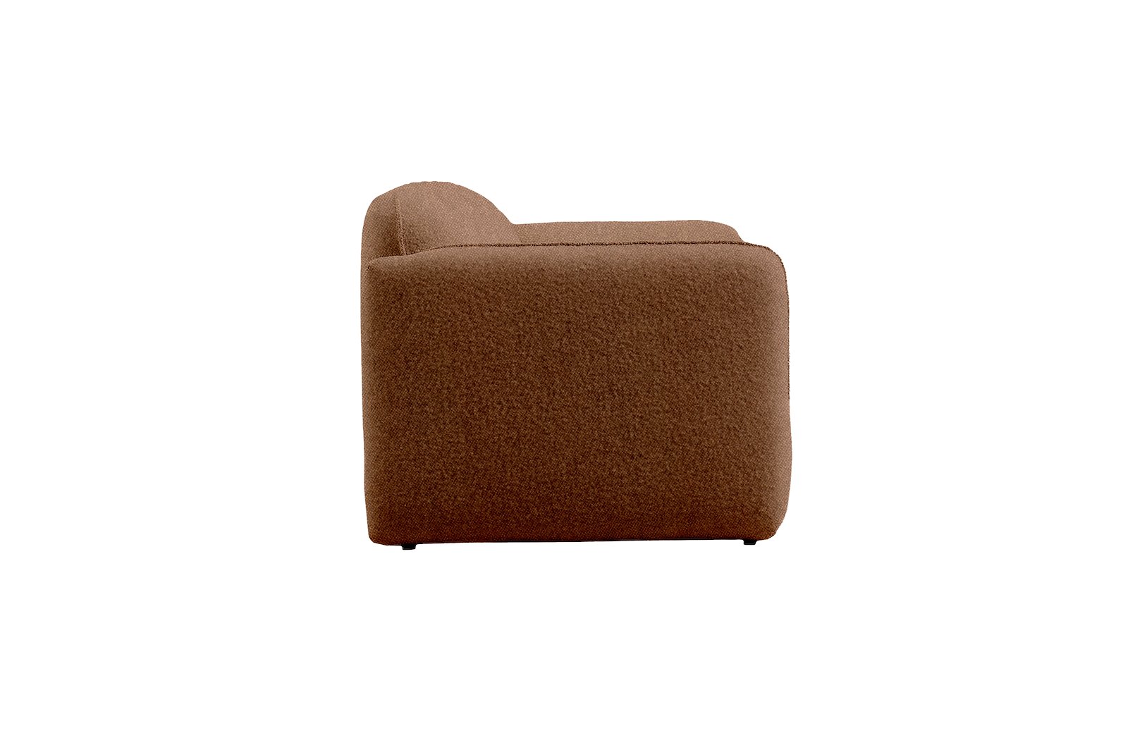 Fluff 3-seter Tekstil Storm 54 Brown med sorte ben