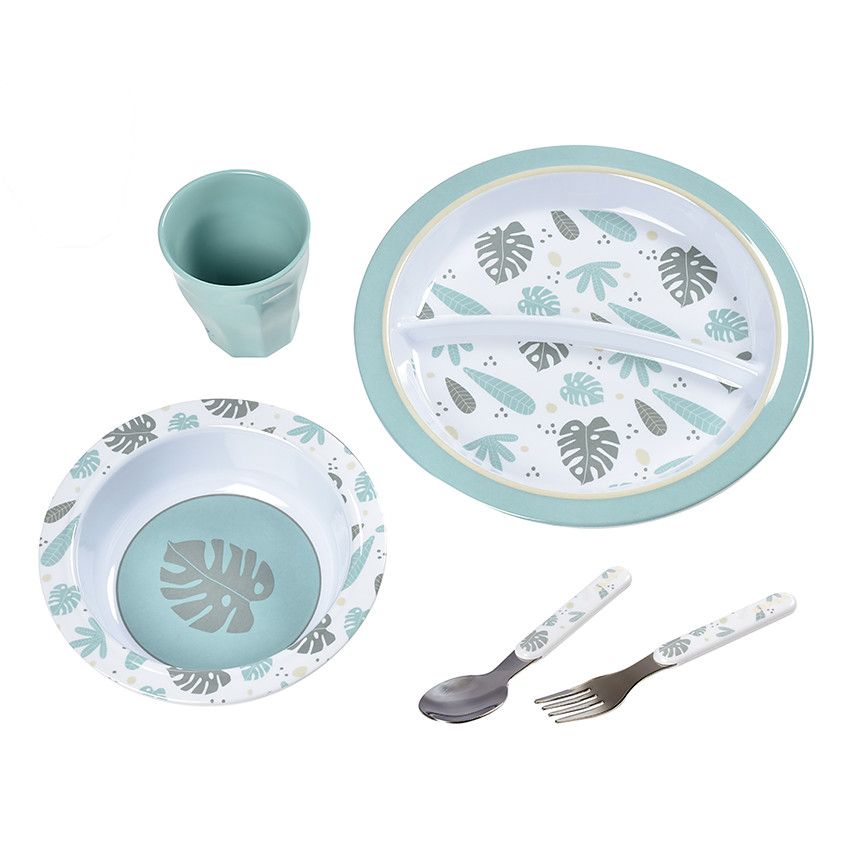 Set repas - Jungle - Ecru