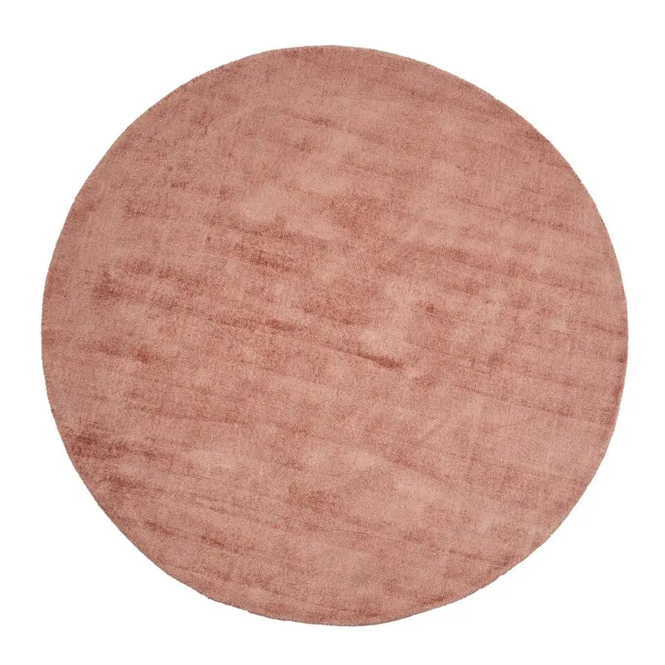 Dutch Lifestyle - Viscose - Vloerkleed - 115cm rond - Rood
