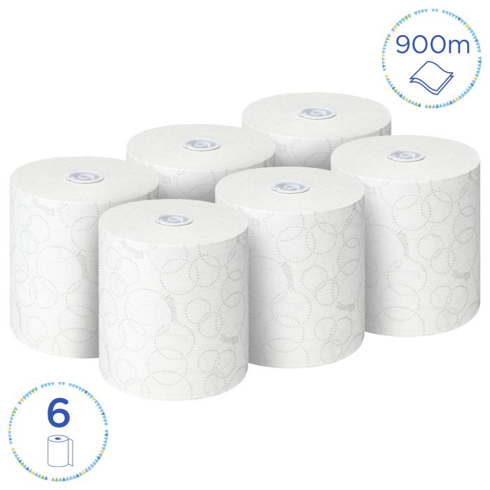 Kleenex 6780 6st Ultra Handdoekenrol 2Laags wit 150m (6780)