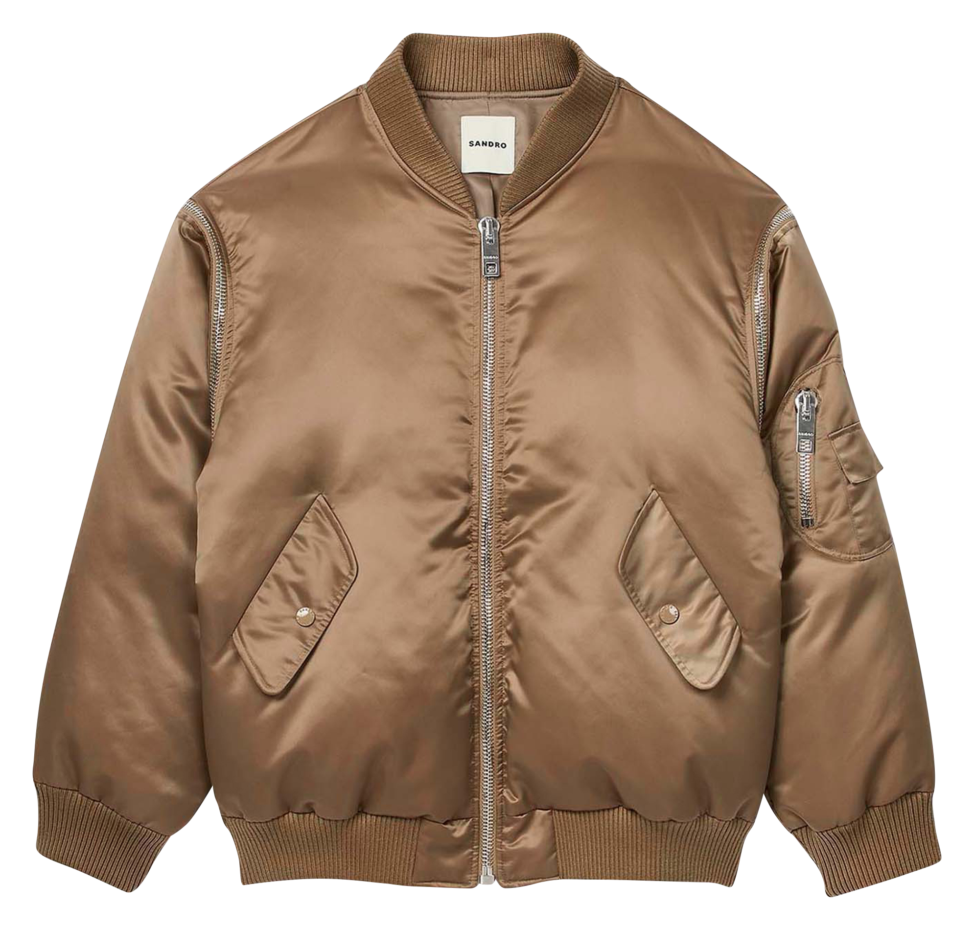 Blouson col rond | Beige