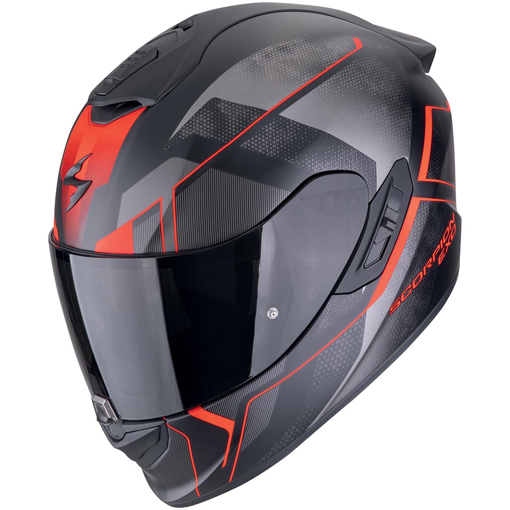 Scorpion - Casque Exo-1400 Evo II Air Intensio Noir Mat / Rouge