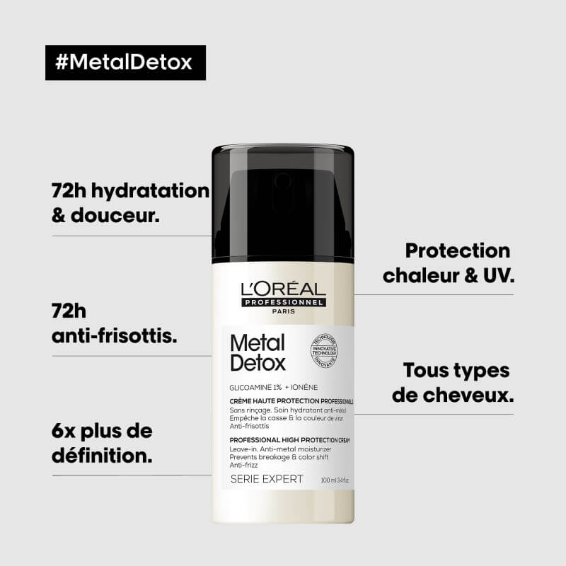 Crème haute protection sans rinçage Metal Detox L'Oréal Professionnel 100ML