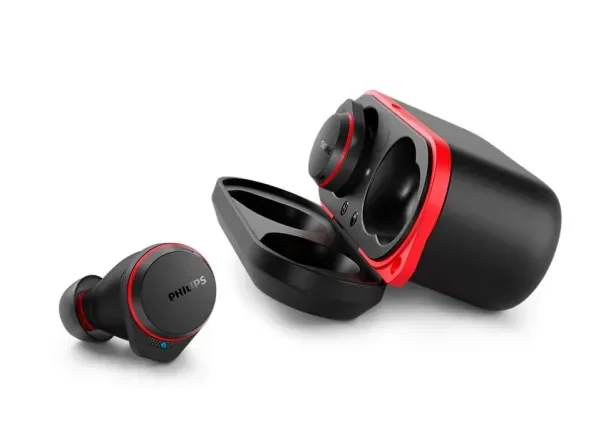Philips - TAA7507BK/00 Trådløse Bluetooth Sportshøretelefoner med Støjreduktion – Sort