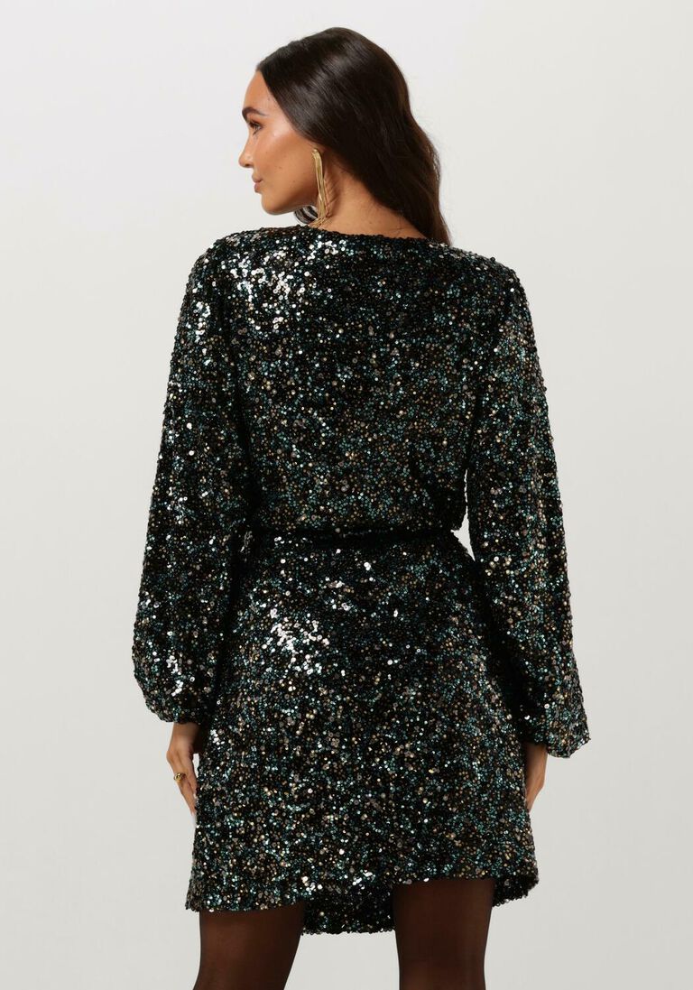 NOTRE-V blauwe notre-v mini jurk nv-clio dress