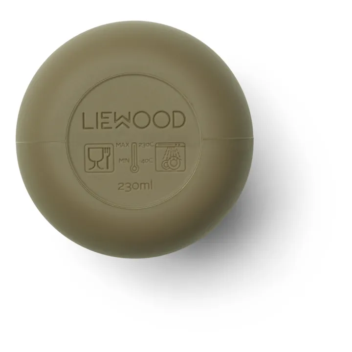 Liewood Gobelet avec paille Ellis en silicone | Vert kaki