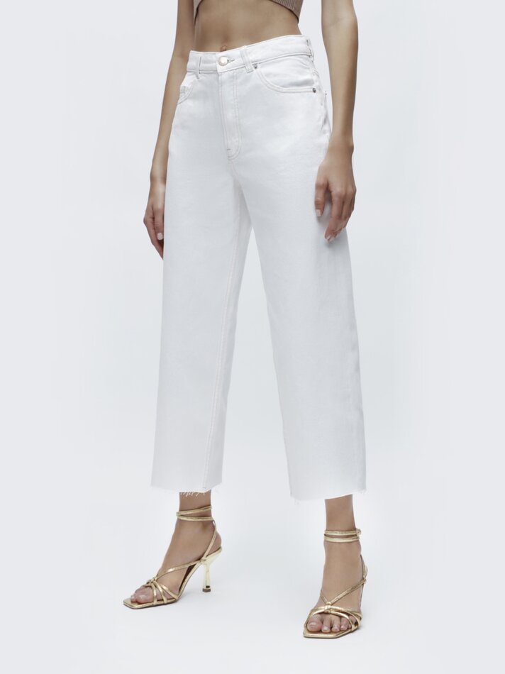 Calças culote - Off-white
