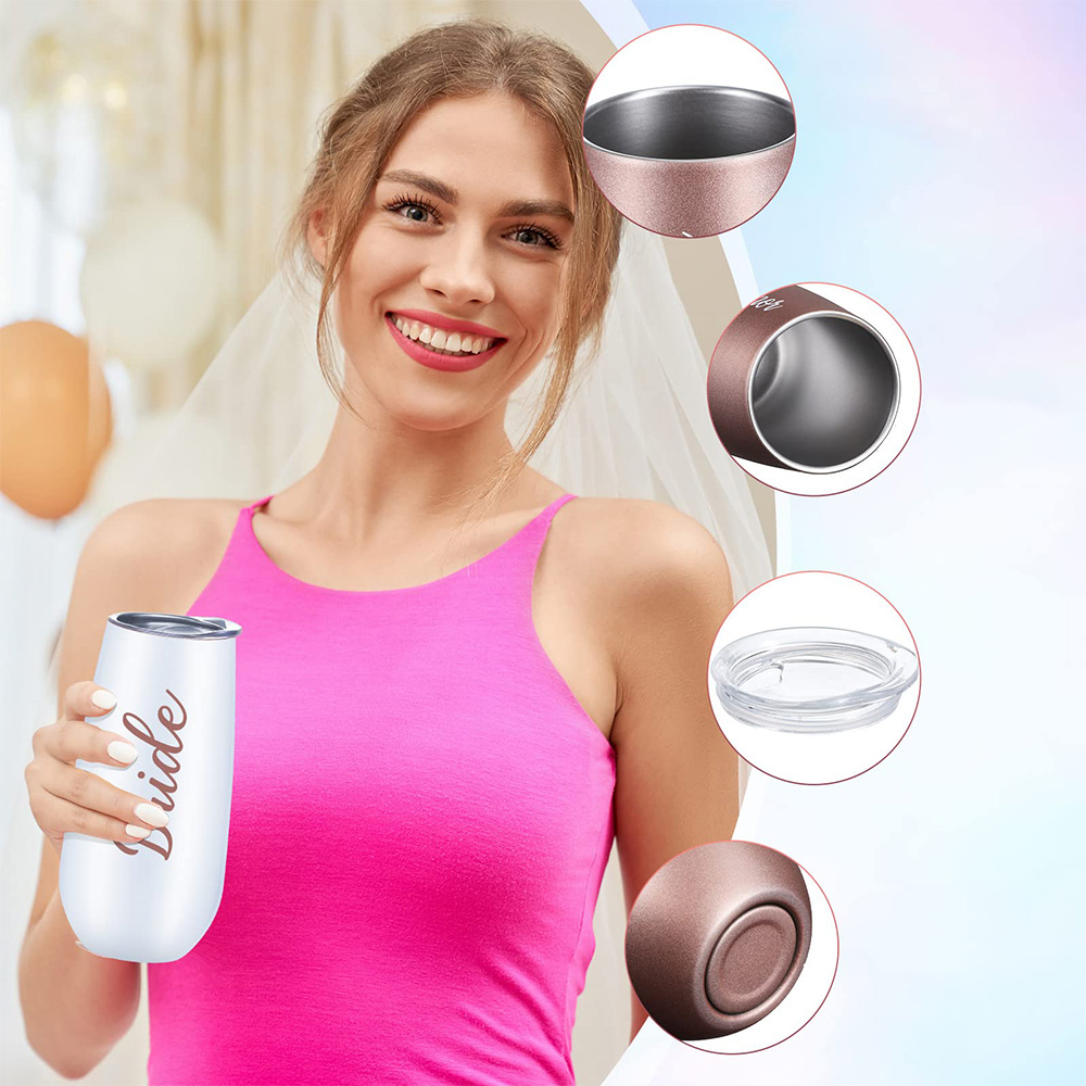 (170ml) Edelstahl Thermo Becher Junggesellinnenabschied Party Deko - Bridesmaid