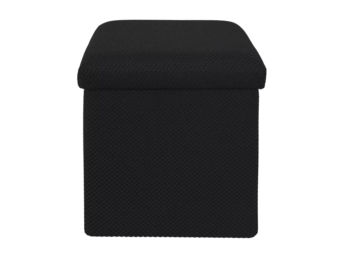 Coffre Pouf Pliable Atome Noir