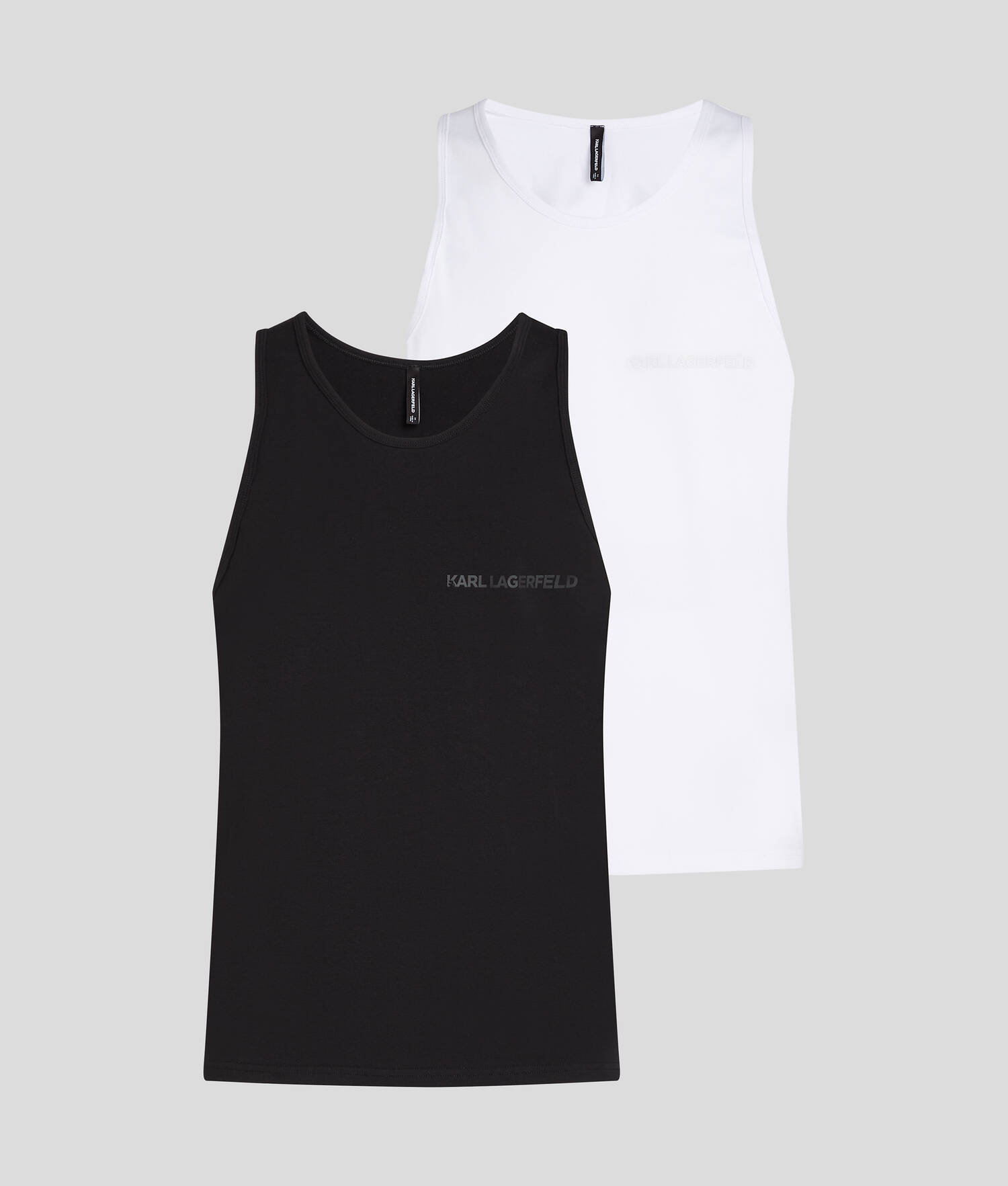 DÉBARDEUR AVEC LOGO KARL – LOT DE 2 - Blanc/Noir