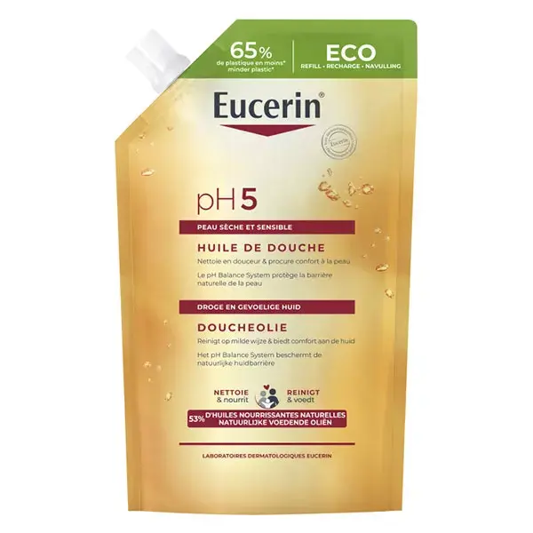 Refil de Óleo de Banho Eucerin PH5 para Pele Seca 400ml