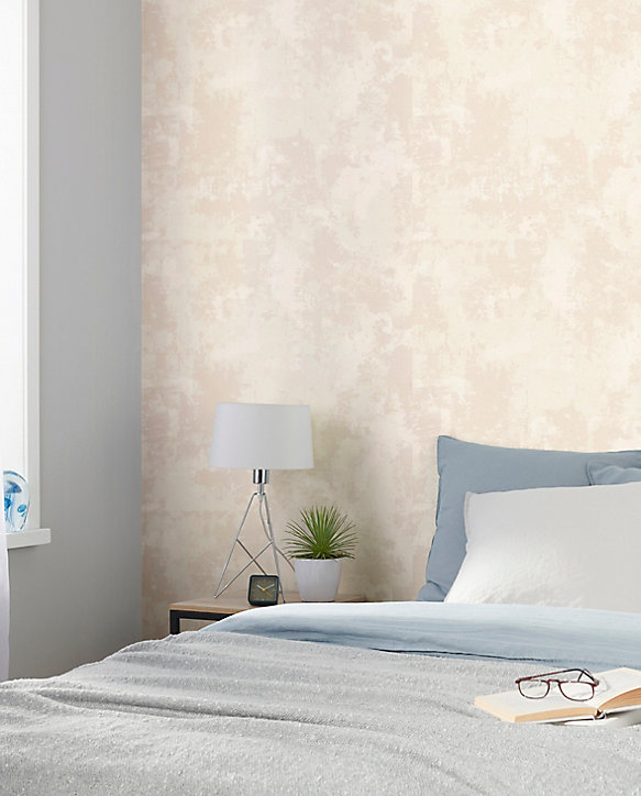 Papier peint vinyle sur intissé GoodHome Omey crème