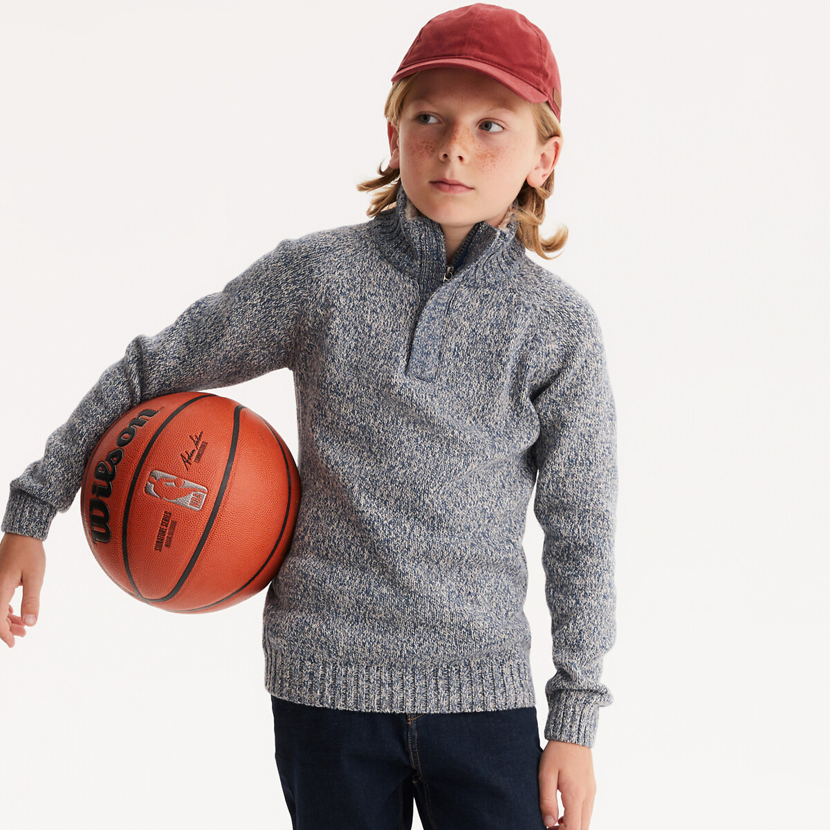 COLEÇÕES LA REDOUTE<br>Suéter em tricô grosso com gola alta